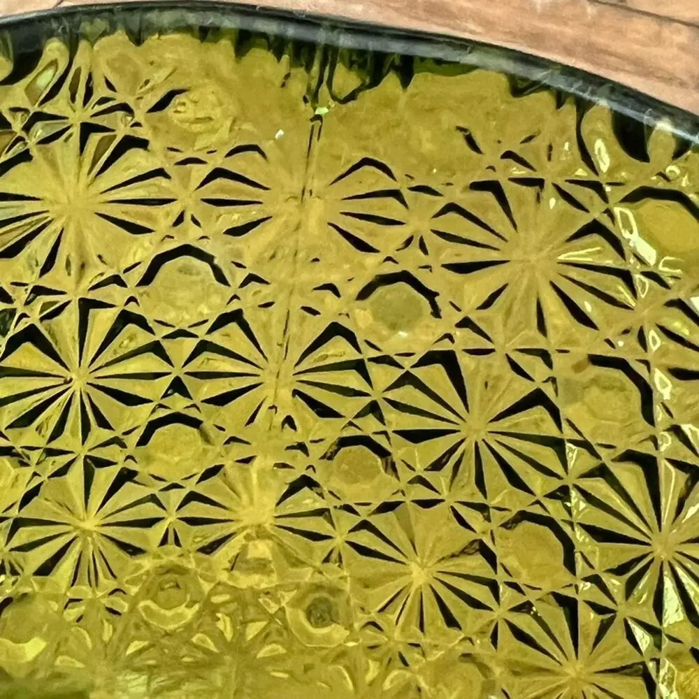 Vintage Green Scallop Edge Bowl 4